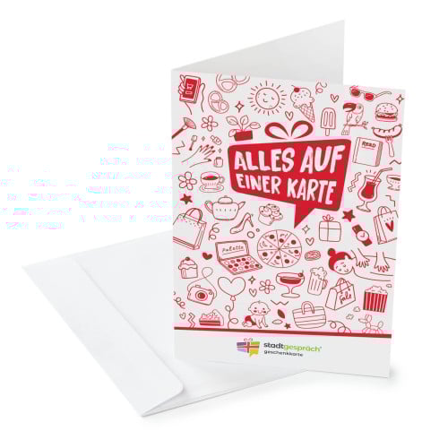 Alles auf einer Karte - rot